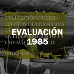Serie de volúmenes en los que se presentan los resultados de estudios realizados en los meses inmediatos al sismo, 1985