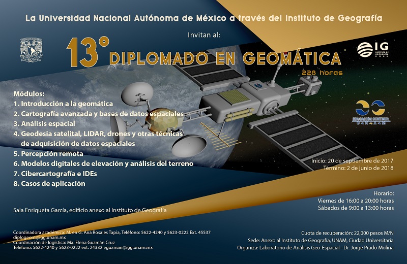13° Diplomado en Geomática