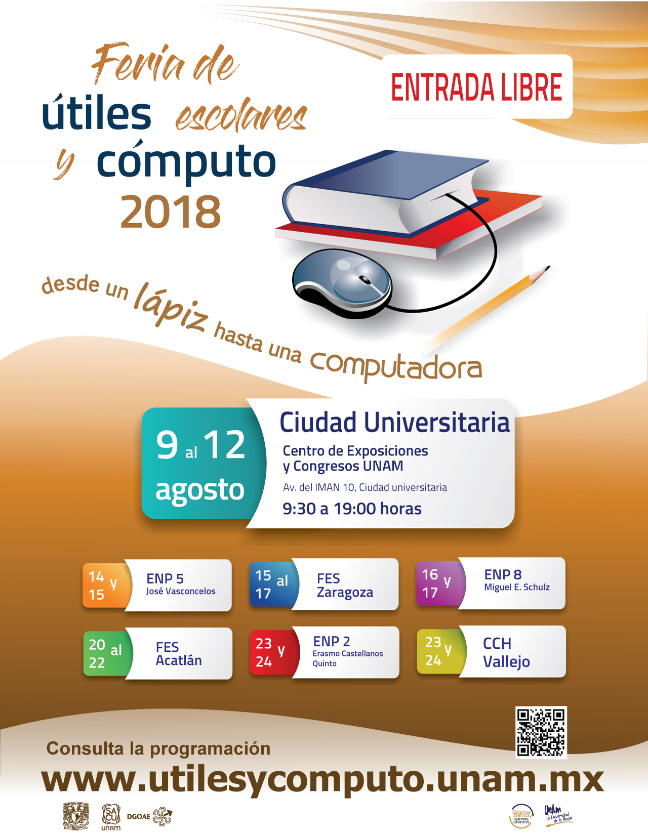 Feria de Útiles Escolares y Cómputo UNAM 2018