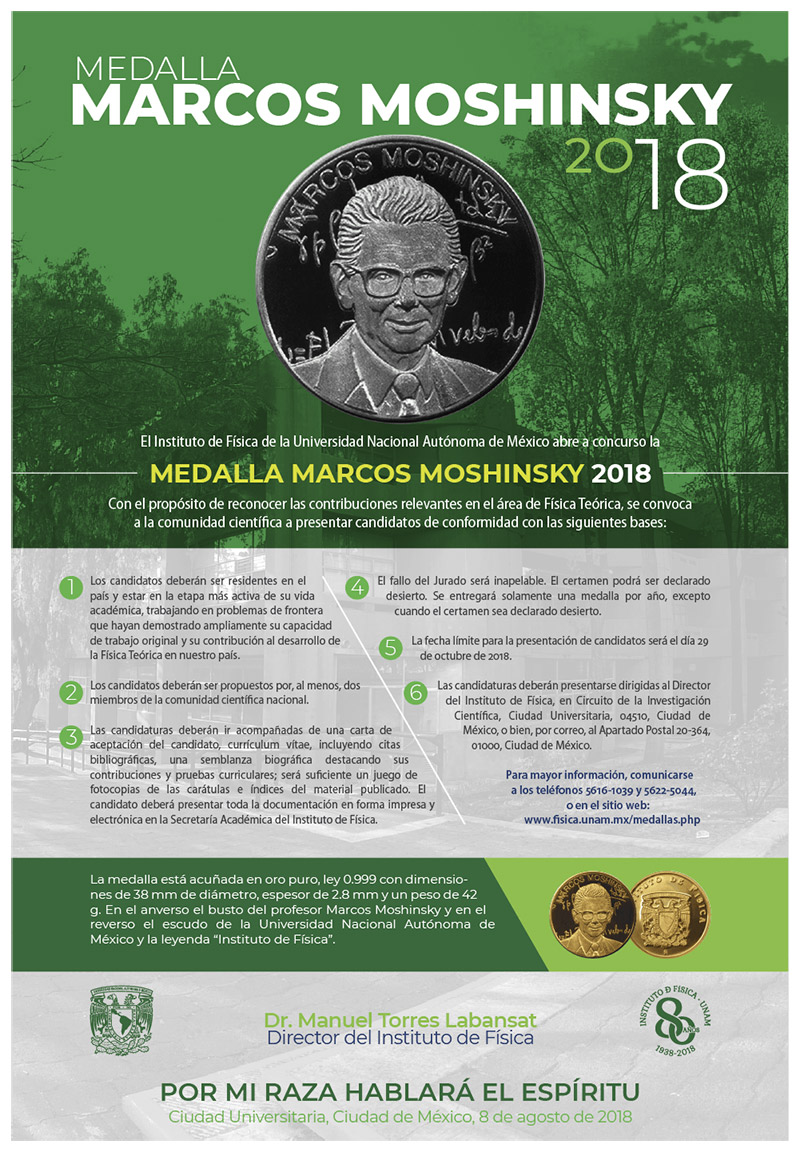 Medalla Marcos Moshinsky 2018