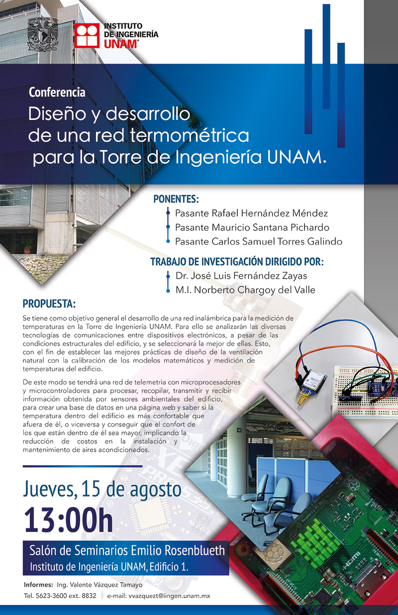 Diseño y desarrollo de una red termoeléctrica para la Torre de Ingeniería UNAM