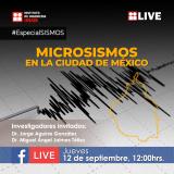 Cartel Facebook Live Microsismos de la Ciudad de México