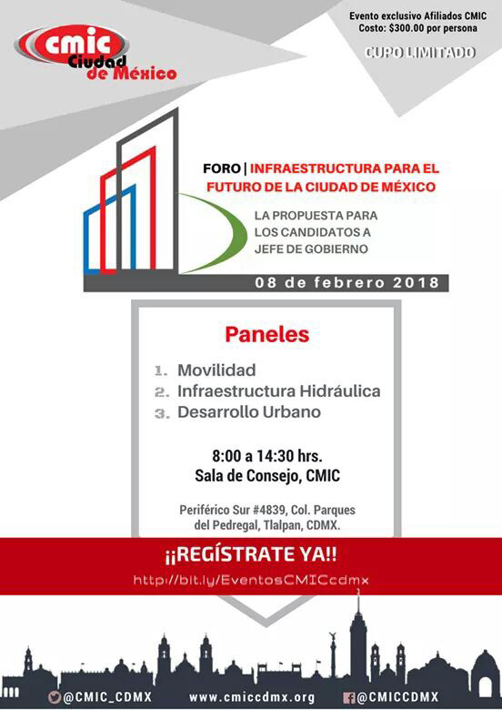 Foro Infraestructura para el futuro de la Ciudad de México