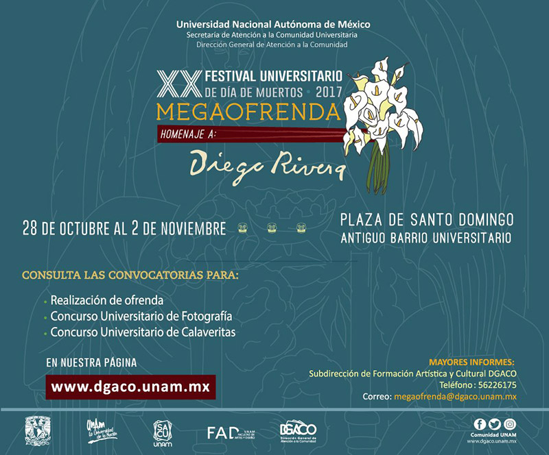 XX Festival Universitario de Día de Muertos 2017