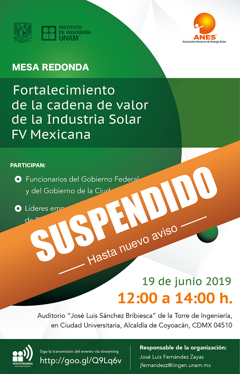 Fortalecimiento de la cadena de valor de la Industria Solar FV Mexicana