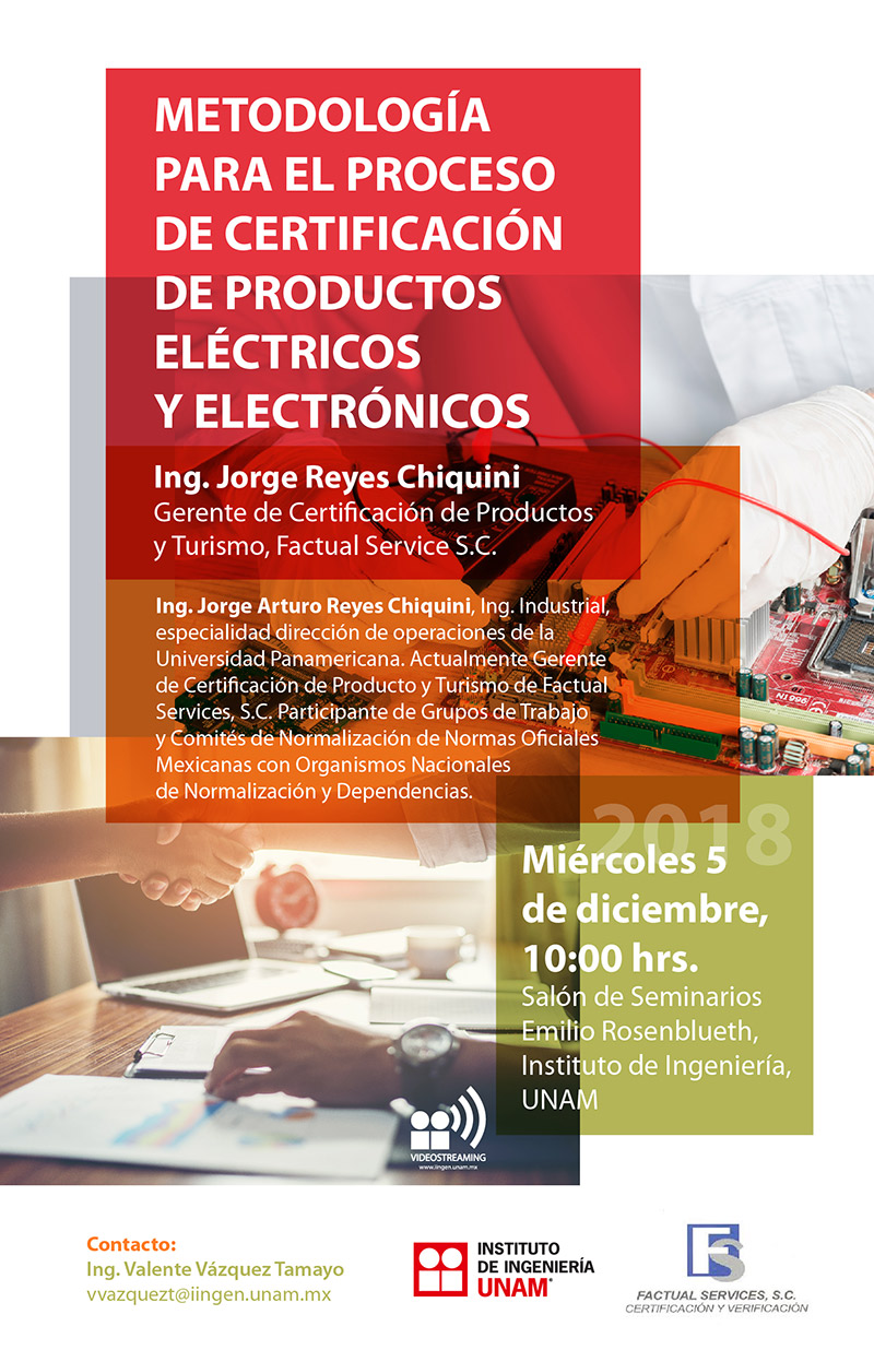 Metodología para el proceso de certificación de productos eléctricos y electrónicos