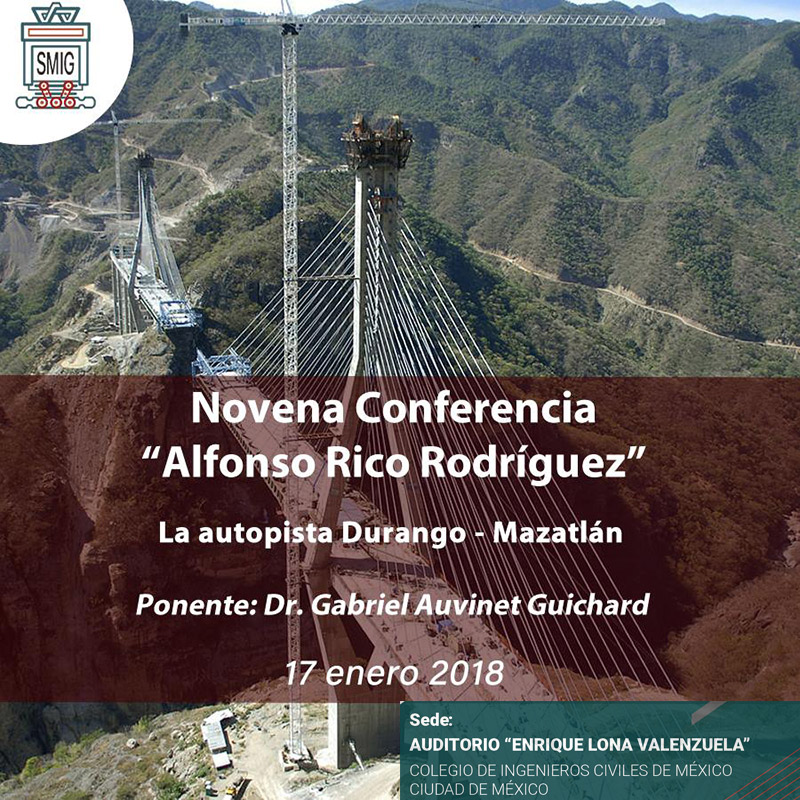 Novena Conferencia "Alfonso Rico Rodríguez" Autopista Durango-Mazatlán