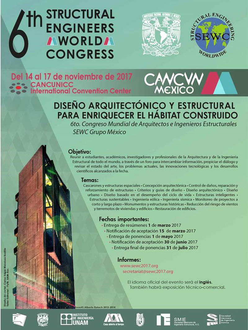 6° Congreso Mundial de Arquitectos e Ingenieros Estructurales